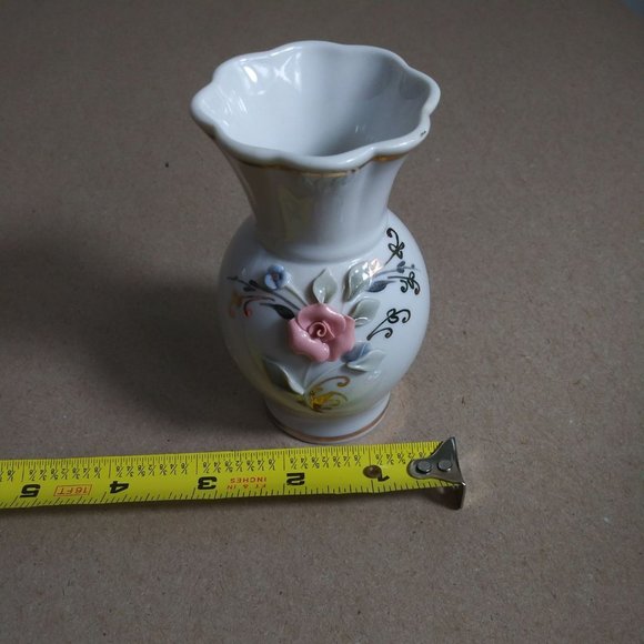 Fenix Porcelain Delicate Flowers 4" Small Vase Kislovodsk Russia - Picture 4 of 5
